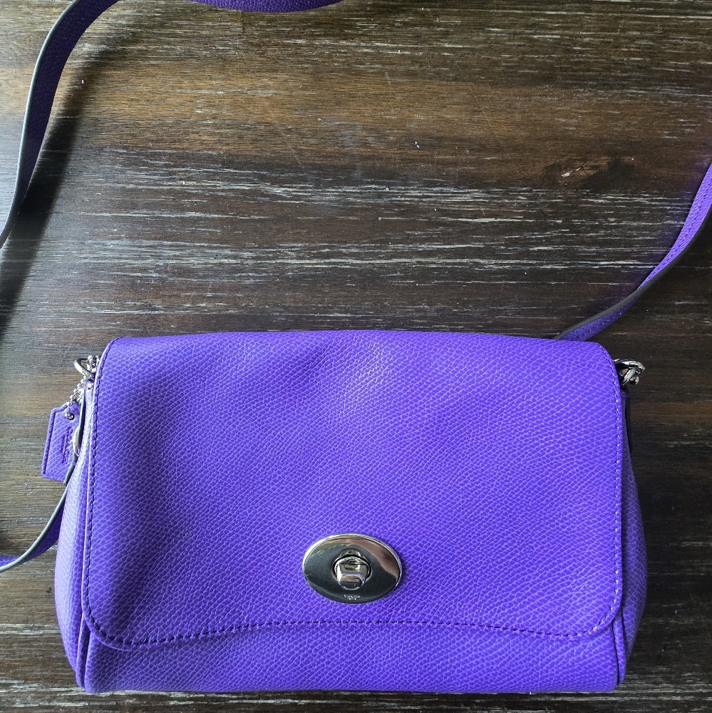 Coach Vibrant Purple Crossbody Bag
